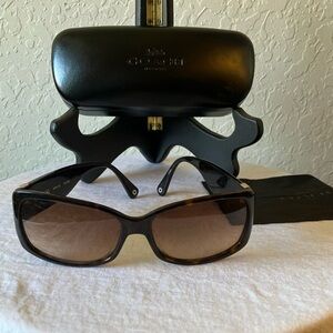 Coach: Jenni (S469) Brown Tortoise Sunglasses- Brown Gradient- case & cloth